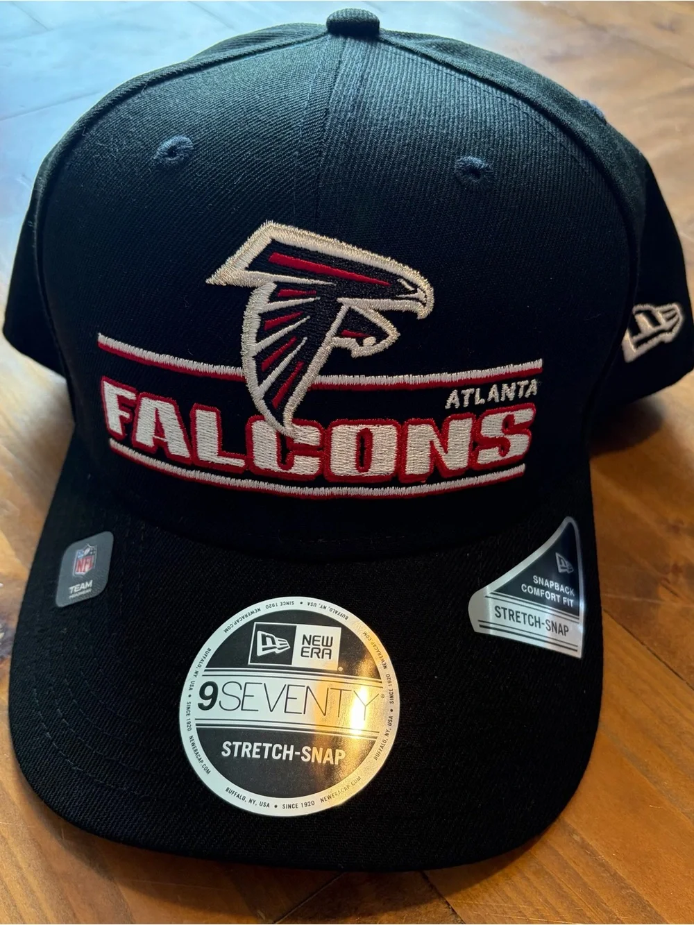 Atlanta Falcons New Era Black 9seventy Flex SnapBack Hat - Men’s NFL NWT